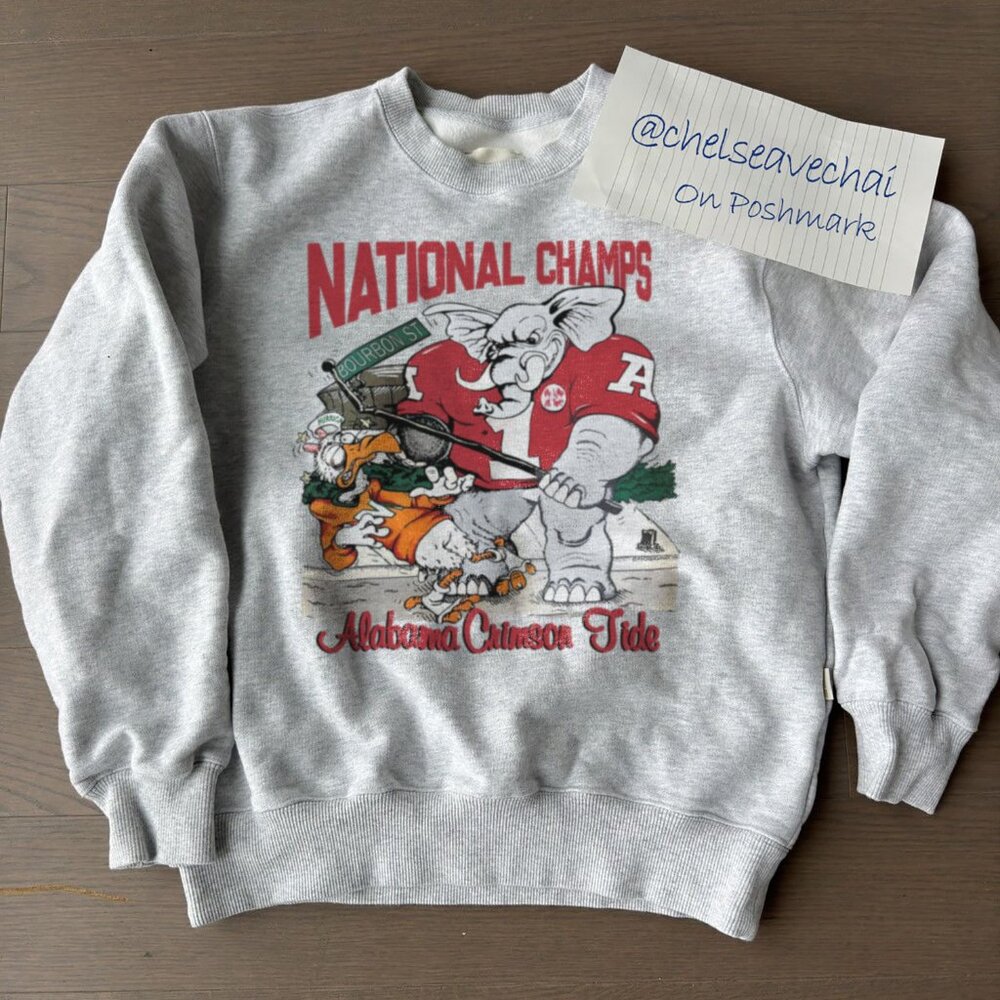 1992 Vintage University of Alabama Crimson Roll Tide National Champs Sweatshirt